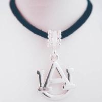 Suede Cord Auburn University Necklace