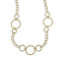 Hammered Gold Link Necklace