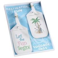 Let the Fun Begin Honeymoon Luggage Tag Gift Set