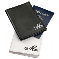 Mr. and Mrs. Honeymoon Passport Cover Gift Set