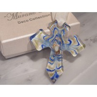 Murano Glass Cross Ornaments - 3 Colors