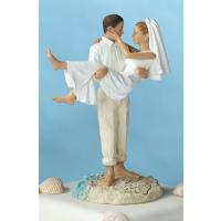 Beach Wedding Just Married Cake Topper