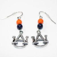 Auburn University Beaded Charm Earrings