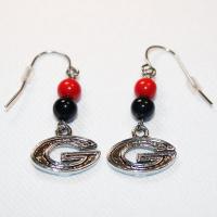 University of Georgia Beaded Earrings