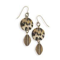 Animal Print Gold-tone Earrings