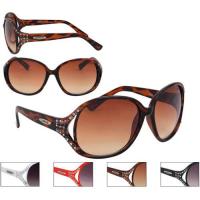 SunBling Crystal Accented Oversized Sunglasses