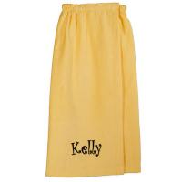 Yellow Personalized Bath Wrap Robe