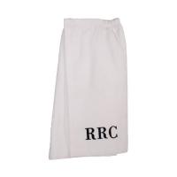 Mens White Personalized Bath Wrap Robe