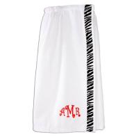 Personalized Zebra Print Bath Wrap Robe