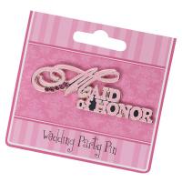 Crystal Maid of Honor Pin
