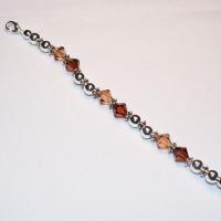 Brown Swarovski Crystal Beaded Interchangeable Watch Band