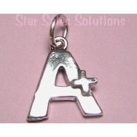 A+ Sterling Silver Charm