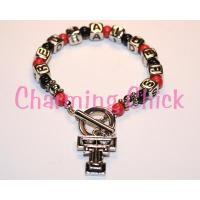 Texas Tech Red Raiders Beaded Charm Bracelet