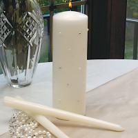 Starlight Wedding Collection Unity Candle Set Ivory