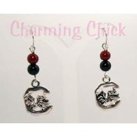 University of South Carolina Gamecocks Beaded Earrings