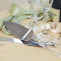 Beach Wedding Collection Cake Serving Set Ivory