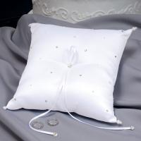 Starlight Wedding Collection Ring Bearer Pillow White
