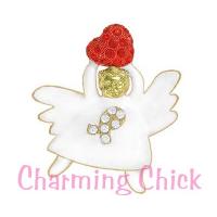 Heart Disease Awareness Angel Pin Brooch