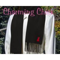 Heart Disease Awareness Black Cashmere Scarf
