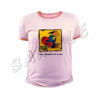I Love Someone With Autism Fitted Ringer T-Shirt