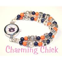 Auburn University Tigers Beaded Watch