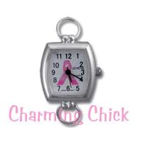 Breast Cancer Pink Ribbon Rounded Rectangular Watch Face