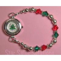 Christmas Tree Holiday Swarovski Crystal Watch