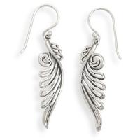 Angelic Sterling Silver Angel Wings Earrings