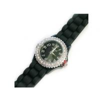 Black Ceramic Style Crystal Watch