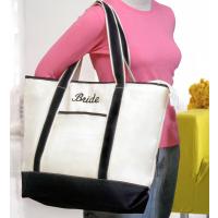 Bride Embroidered Canvas Tote Bag
