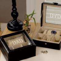 Dad Personalized Black Valet Accessory Case