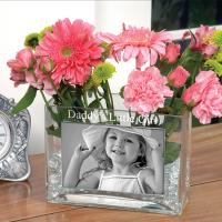 Personalized Glass Photo Vase