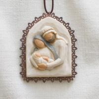 Willow Tree Holy Family Metal-edged Ornament