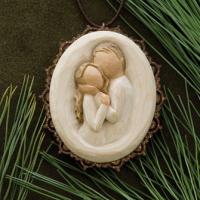 Willow Tree Embrace Metal-edged Ornament