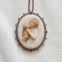 Willow Tree Kindness Girl Metal-edged Ornament