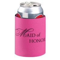 Pink Maid of Honor Koozie