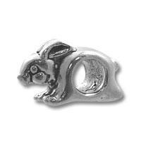 Sterling Silver Bunny Rabbit Euro Bead
