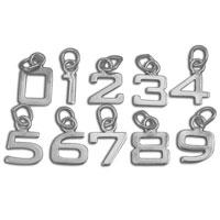 Sterling Silver Number 1 Charm