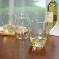 Personalized Stemless Wine Glasses Set