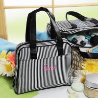 Personalized Striped Cosmetic Bag