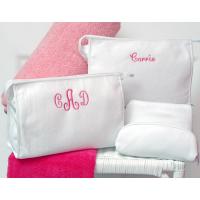 Monogrammed Terry Cosmetic Bag Set