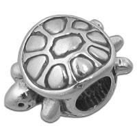 Sterling Silver Turtle Euro Bead