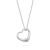 Sterling Silver Floating Heart Charm Necklace