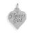 Sterling Silver Flower Girl Charm