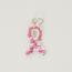 Breast Cancer Awareness Ribbon Pink Swarovski Crystal Charm