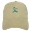 Khaki Ovarian Cancer Awareness Teal Ribbon Baseball Cap Hat