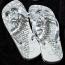 Bride Just Married Flip Flops for Honeymoon