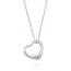 Sterling Silver Floating Heart Charm Necklace