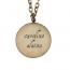 Vintage Bronze Mother's Pendant Necklace