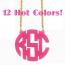 Colorful Modern Acrylic Monogram Necklace